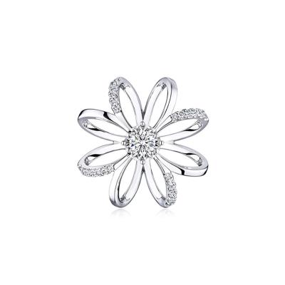 六福珠寶undefined - "小雛菊"18K金鑽石吊墜-多色選擇