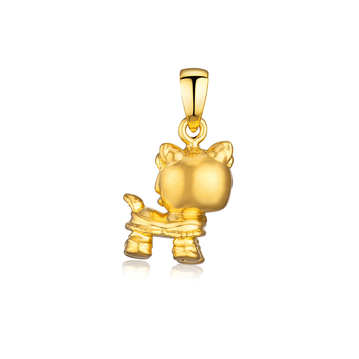 六福珠寶黃金吊墜 - "祈福雄獅–富貴金獅"999足金吊墜