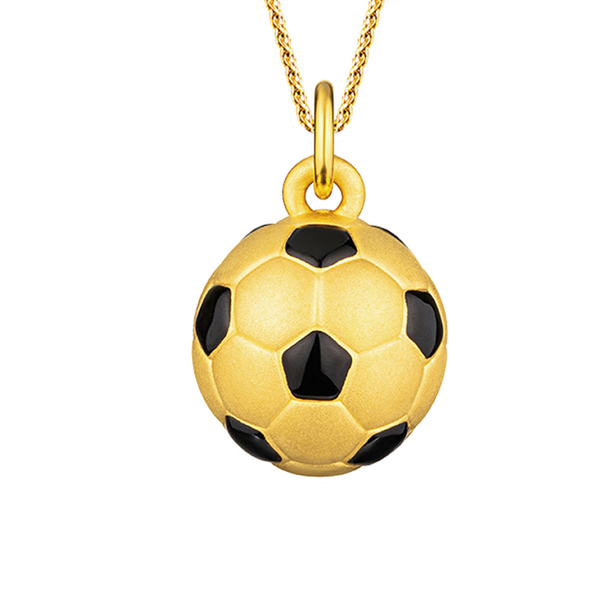 六福珠寶黃金吊墜 - 【LISTING CLOSED】世界盃足球造型999足金吊墜