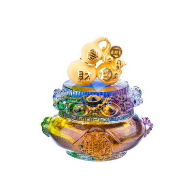 六福珠寶黃金擺件 - “財葫蘆”999足金擺件