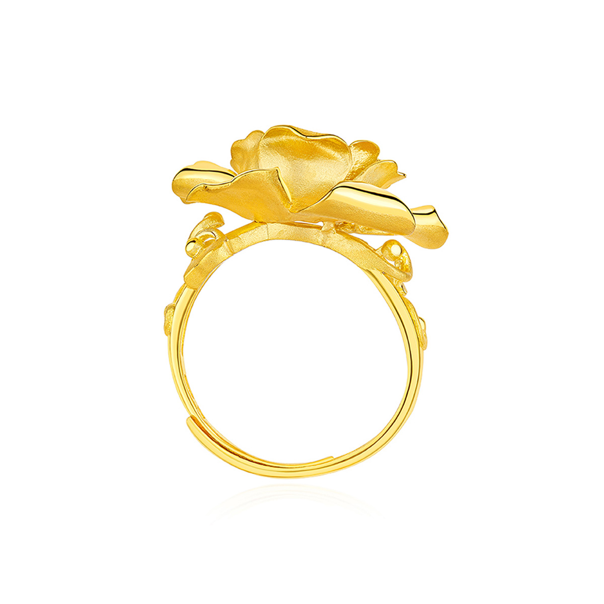 六福珠寶黃金戒指 - “天成佳偶”999.9黃金戒指