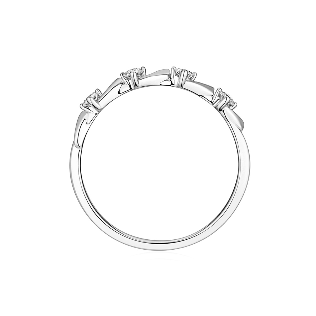 六福珠寶18K金戒指 - "指耀芳華"18K金鑽石戒指–多色選擇