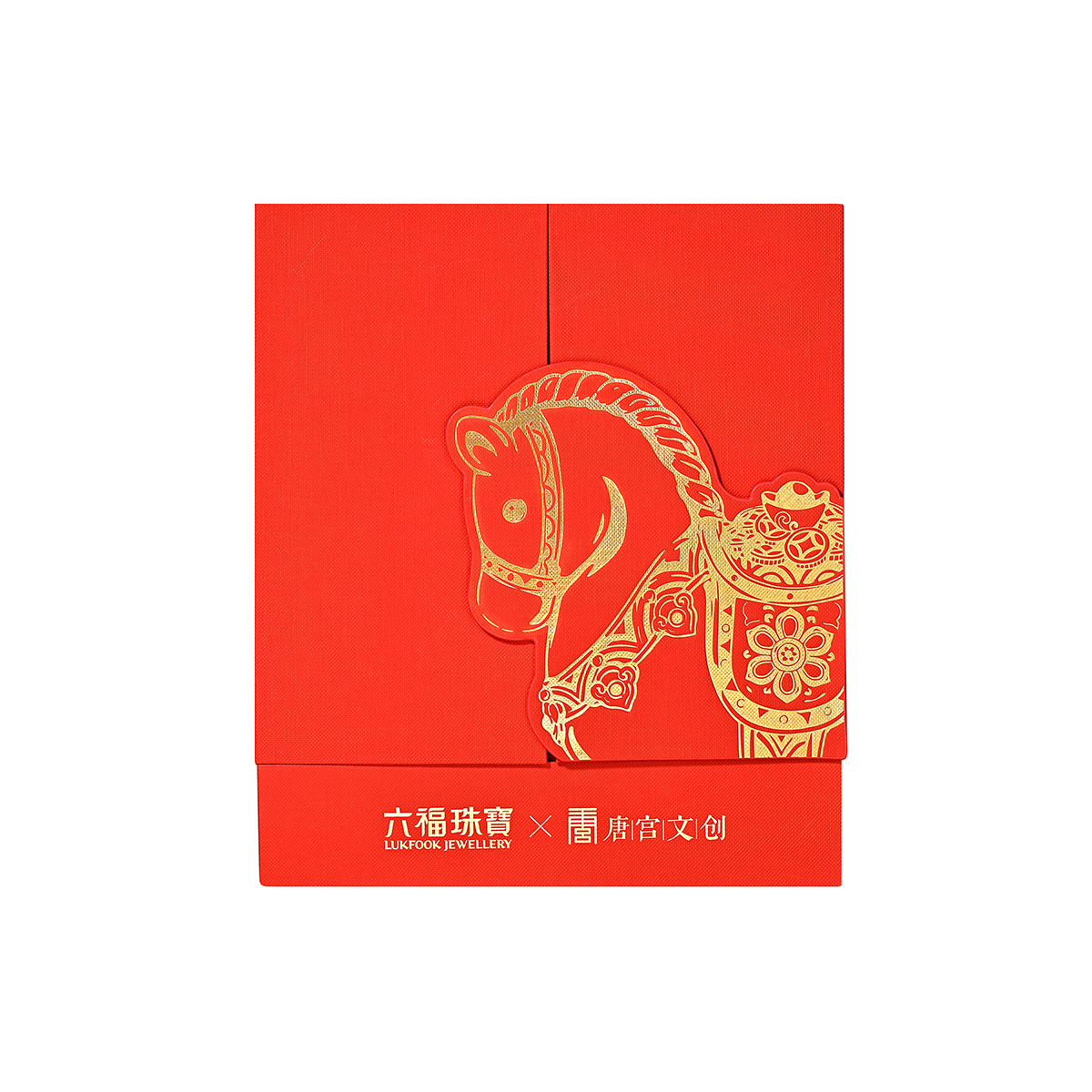 六福珠寶黃金工藝品 - “運轉墩墩馬”999.9黃金工藝品