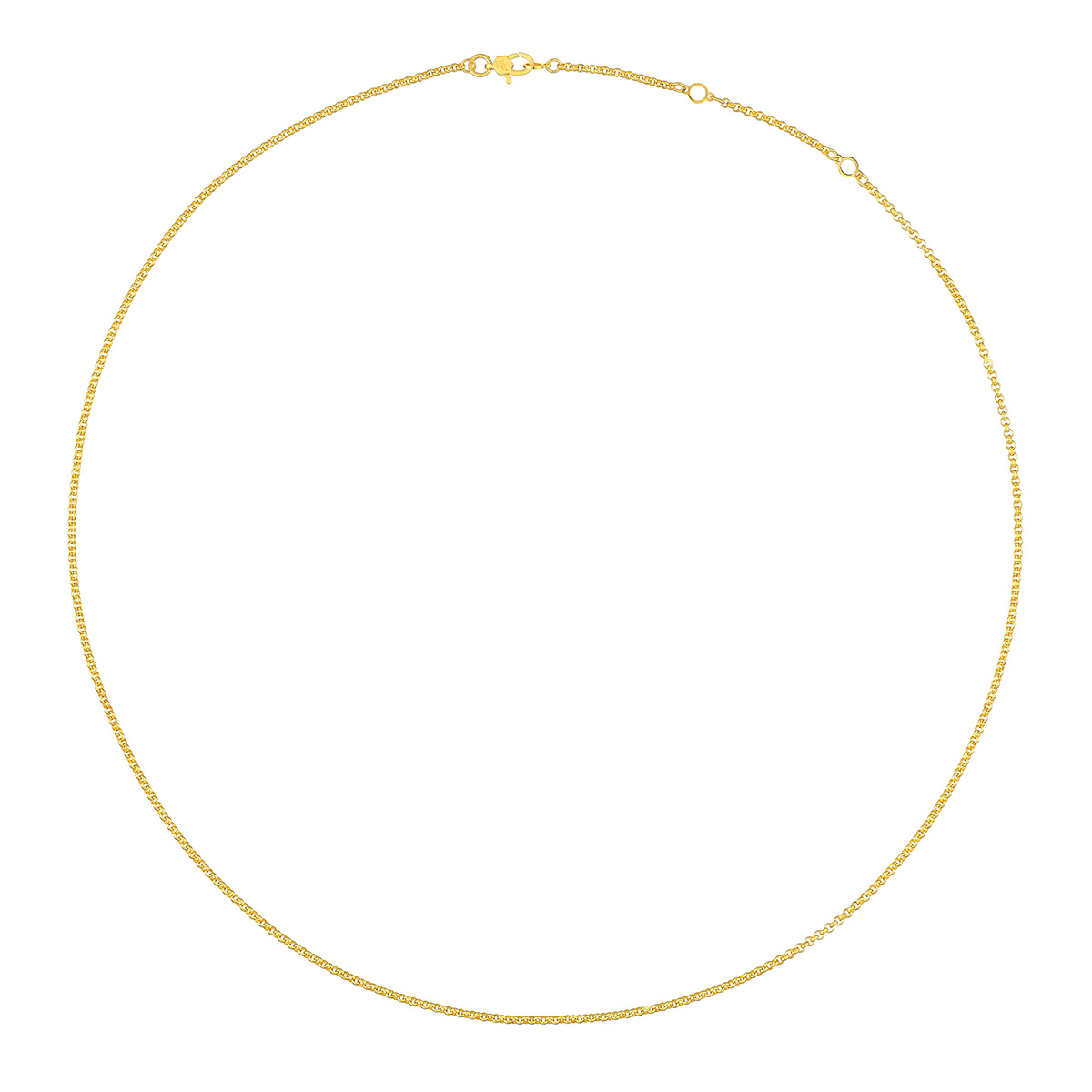 六福珠寶黃金頸鏈 - "素鏈"999足金頸鏈