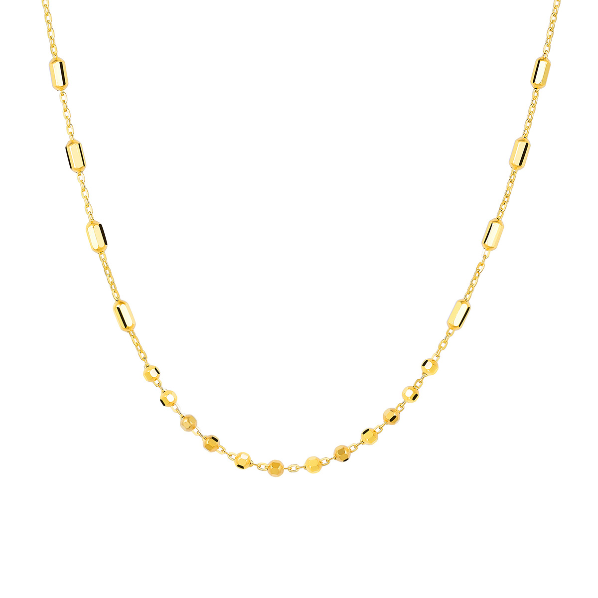 六福珠寶黃金頸鏈 - "閃耀"999足金頸鏈