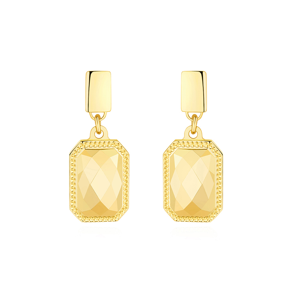 六福珠寶黃金耳環 - "珠光寶氣"999足金耳環