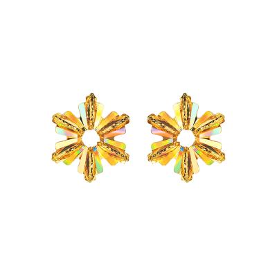 六福珠寶黃金耳環 - "春雪"999足金耳環