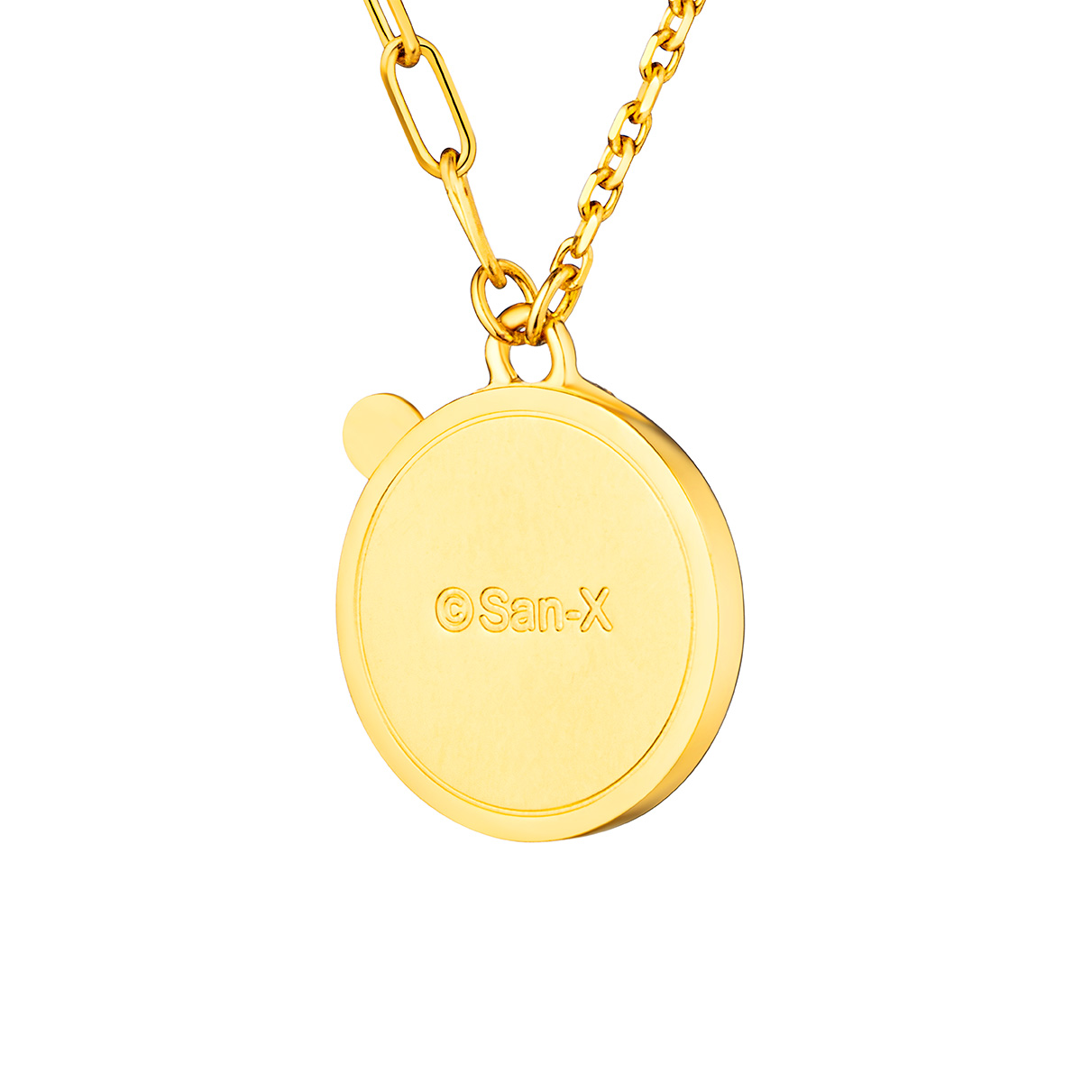 六福珠寶黃金頸鏈 - "褔字小熊"Goldstyle990黃金頸鏈