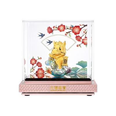 六福珠寶黃金擺件 - “馬上發財”999足金擺件
