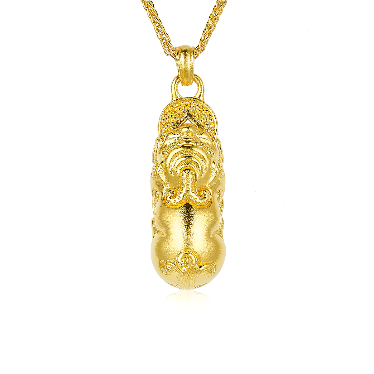 $t('六福珠寶')黃金頸鏈 - "吉祥貔貅"999.9黃金頸鏈