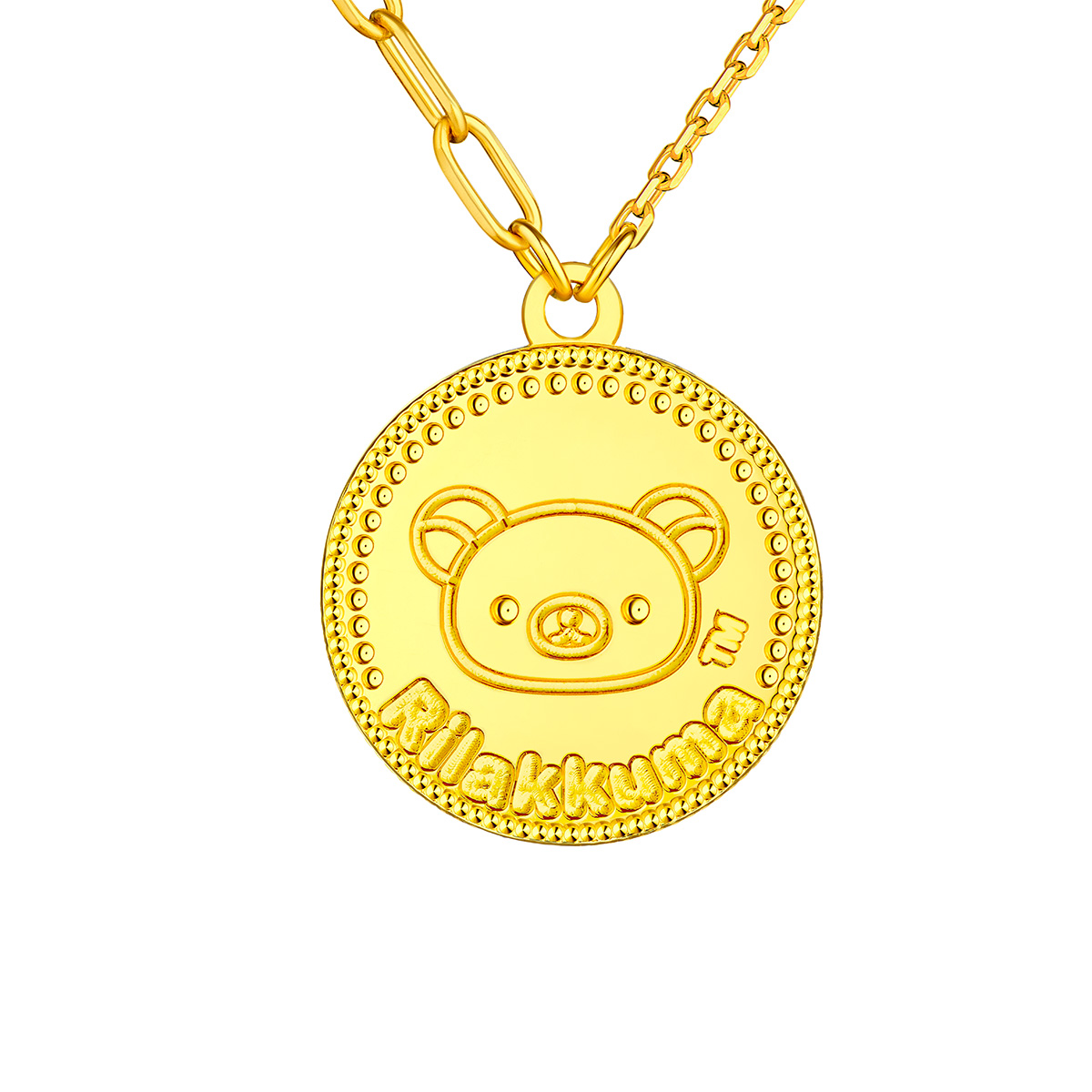 $t('六福珠寶')黃金頸鏈 - "蘋果小熊"990黃金頸鏈