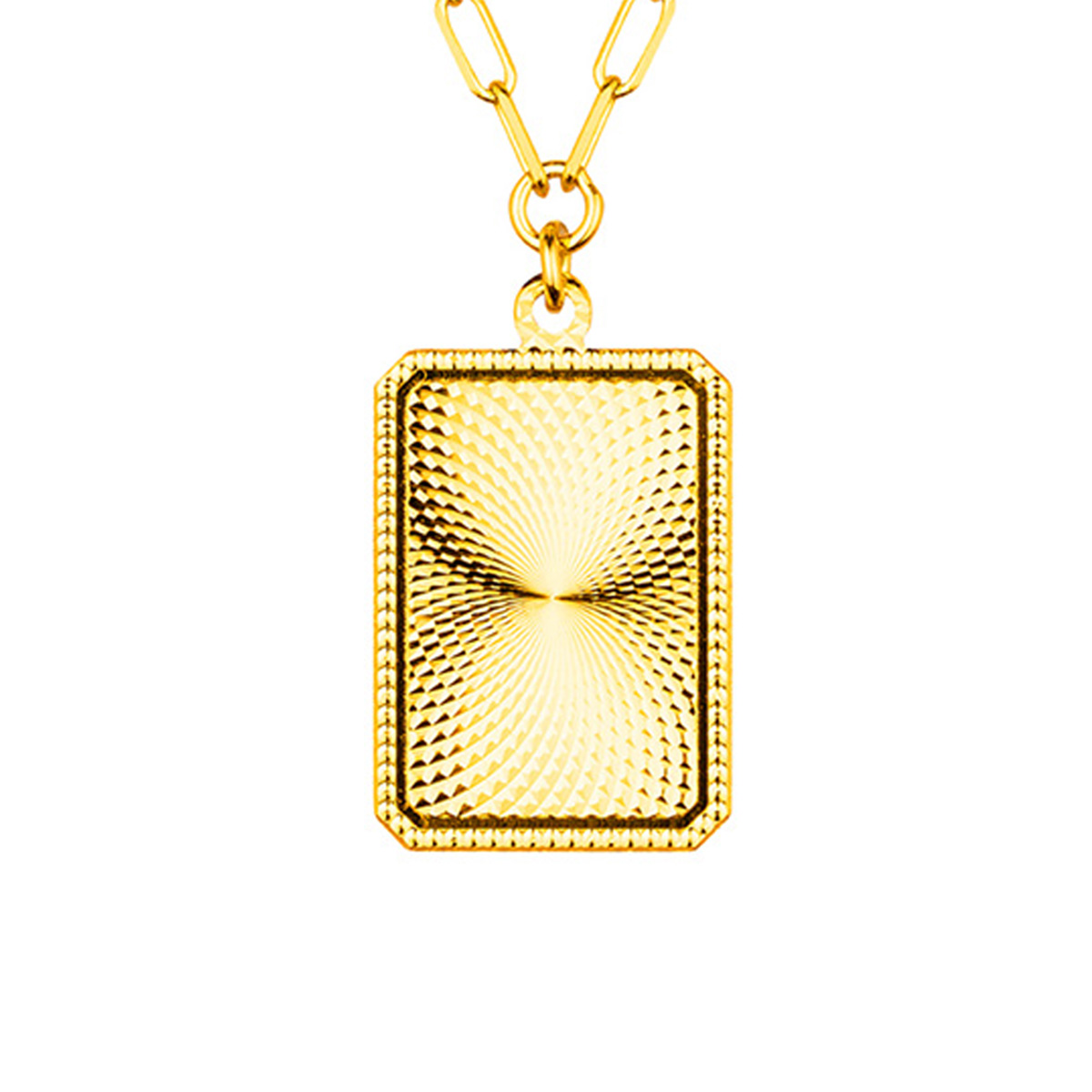 $t('六福珠寶')黃金頸鏈 - "永恆印記"990黃金頸鏈