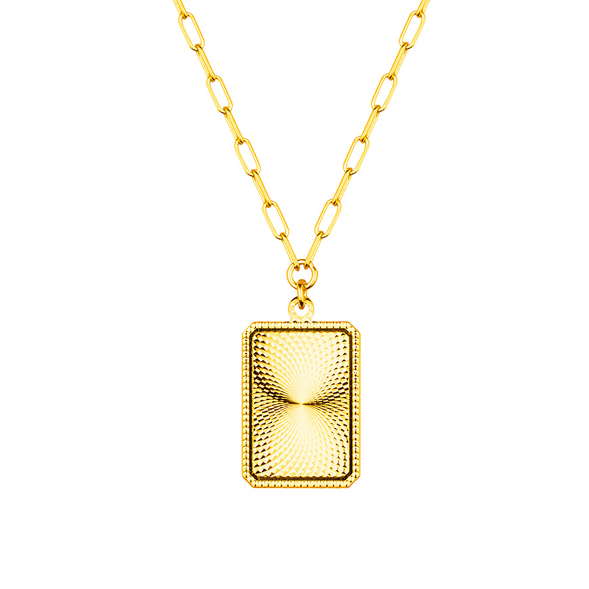 六福珠寶黃金頸鏈 - "永恆印記"990黃金頸鏈