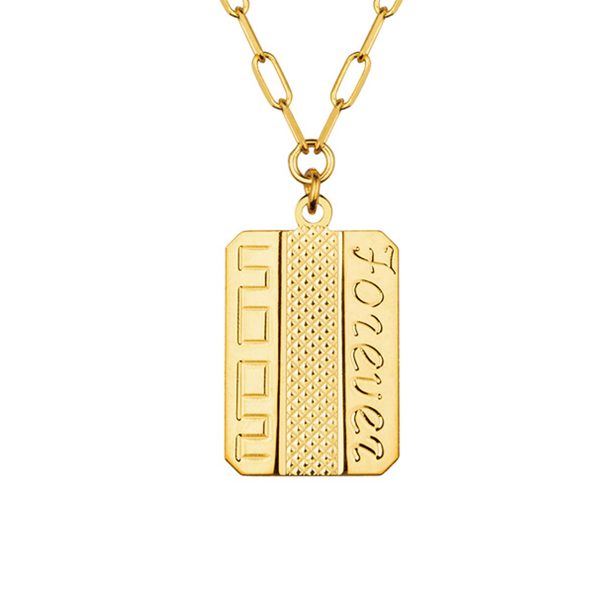 六福珠寶黃金頸鏈 - "永恆印記"990黃金頸鏈