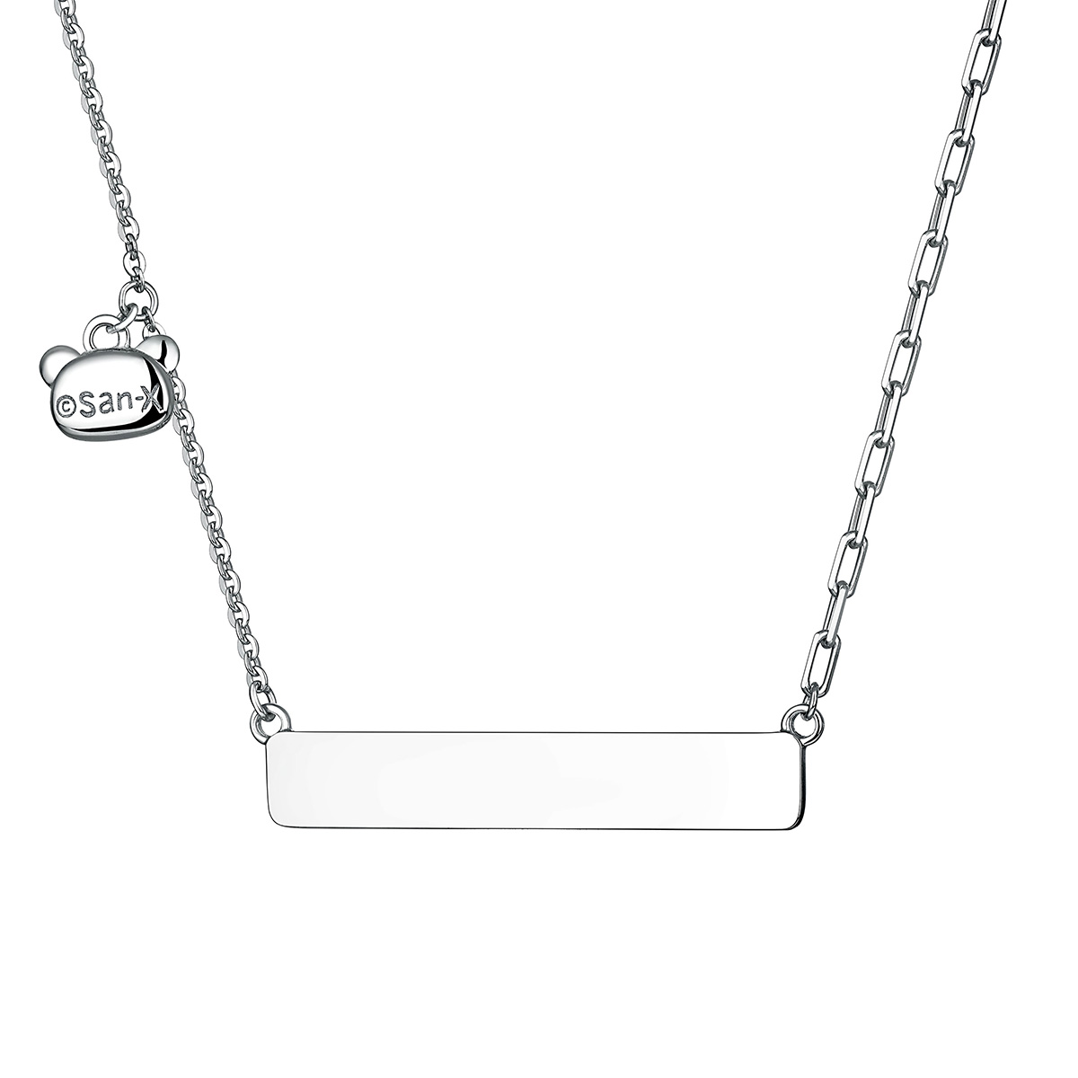 六福珠寶鉑金頸鏈 - "小熊祈願籤"950鉑金頸鏈