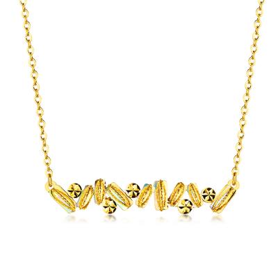 六福珠寶undefined - “冰‧鑽銀河”999足金頸鏈