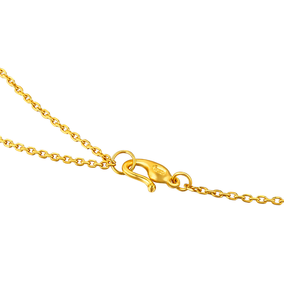 六福珠寶黃金頸鏈 - "蓮盛•蓬生"999.9黃金頸鏈