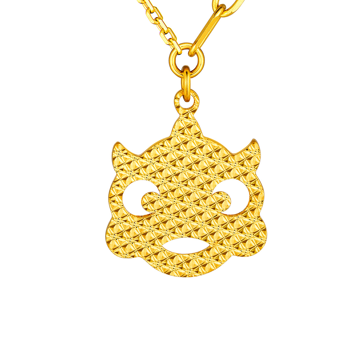 六福珠寶黃金頸鏈 - "醒獅"990黃金頸鏈