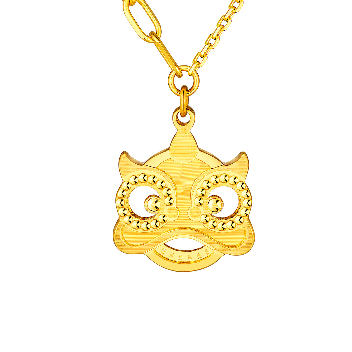 $t('六福珠寶')黃金頸鏈 - "醒獅"990黃金頸鏈