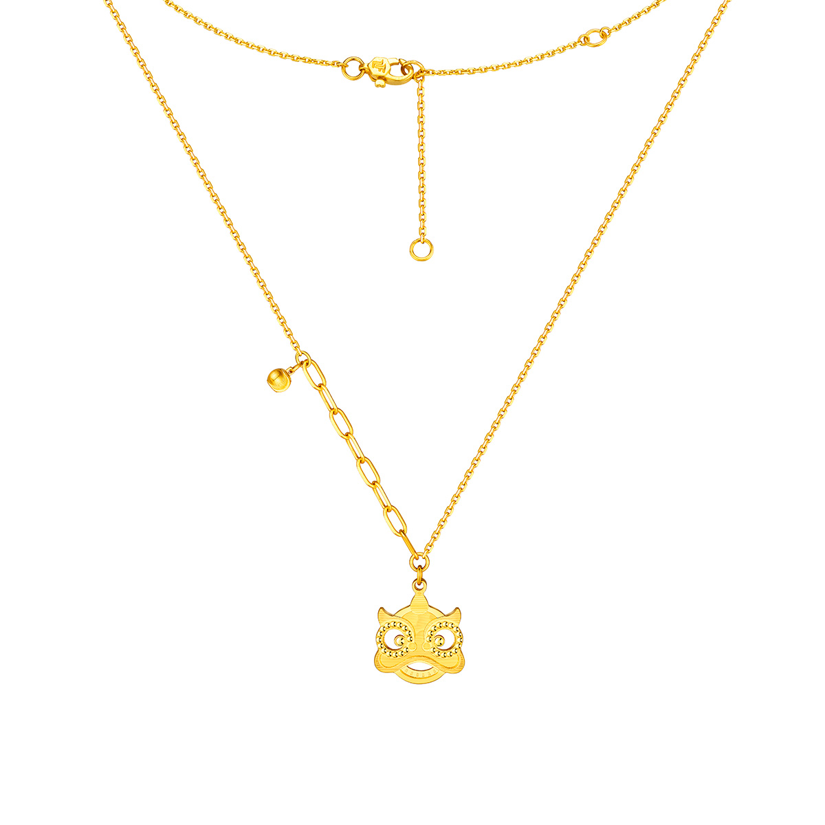 六福珠寶黃金頸鏈 - "醒獅"990黃金頸鏈