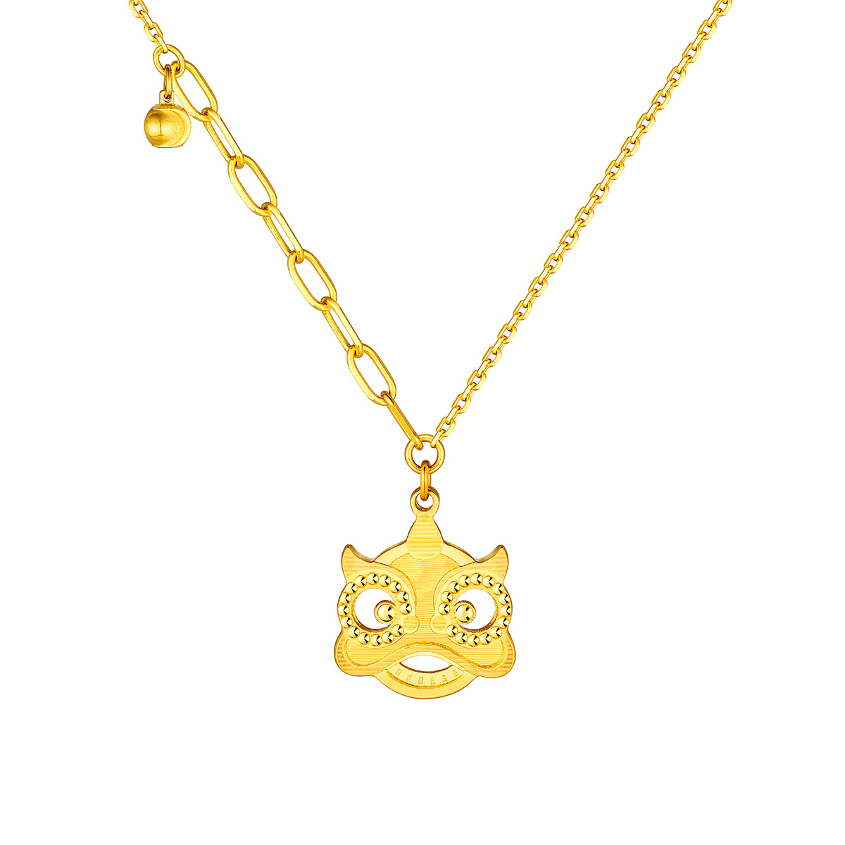 六福珠寶黃金頸鏈 - "醒獅"990黃金頸鏈