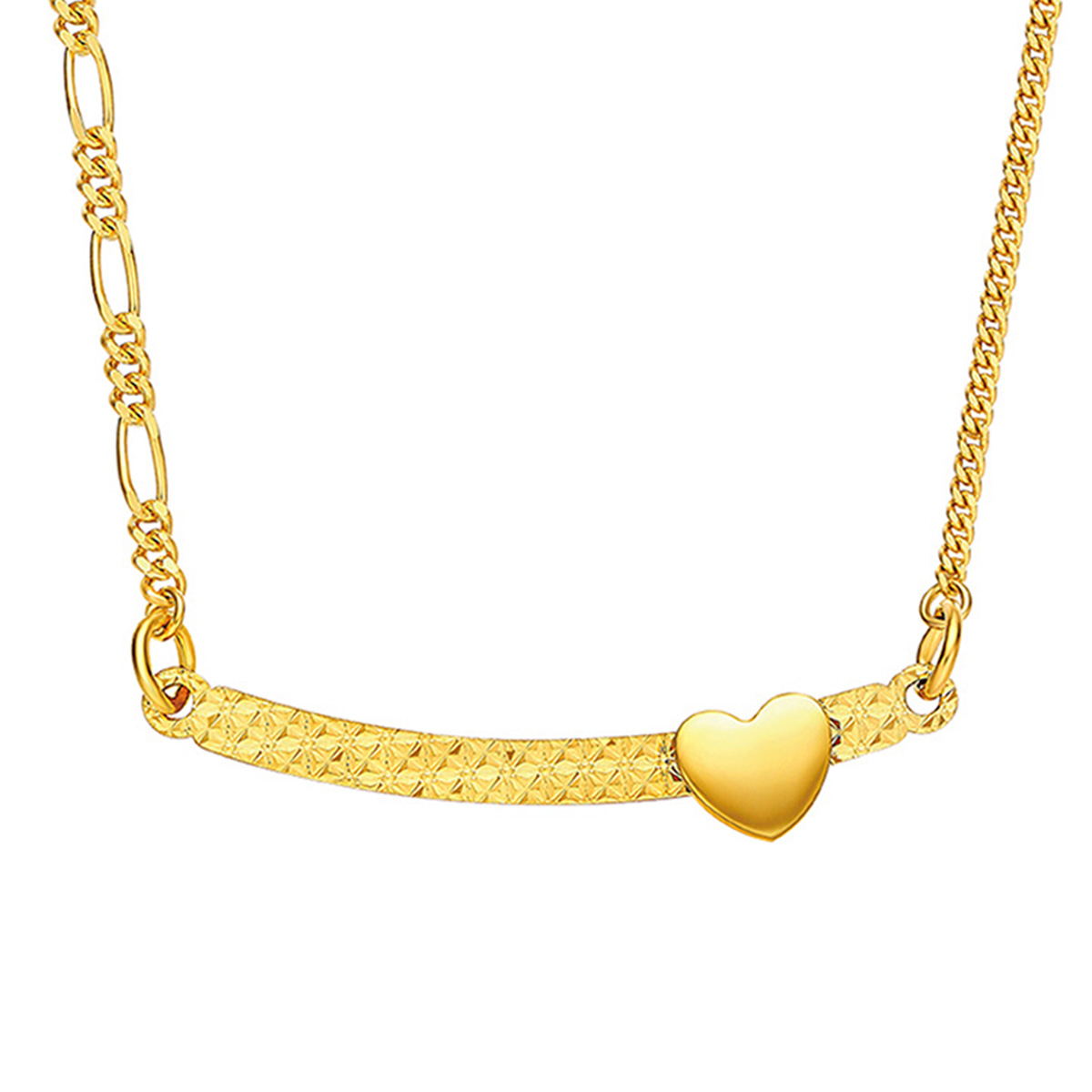 $t('六福珠寶')黄金颈链 - "心动时刻"990黄金颈链