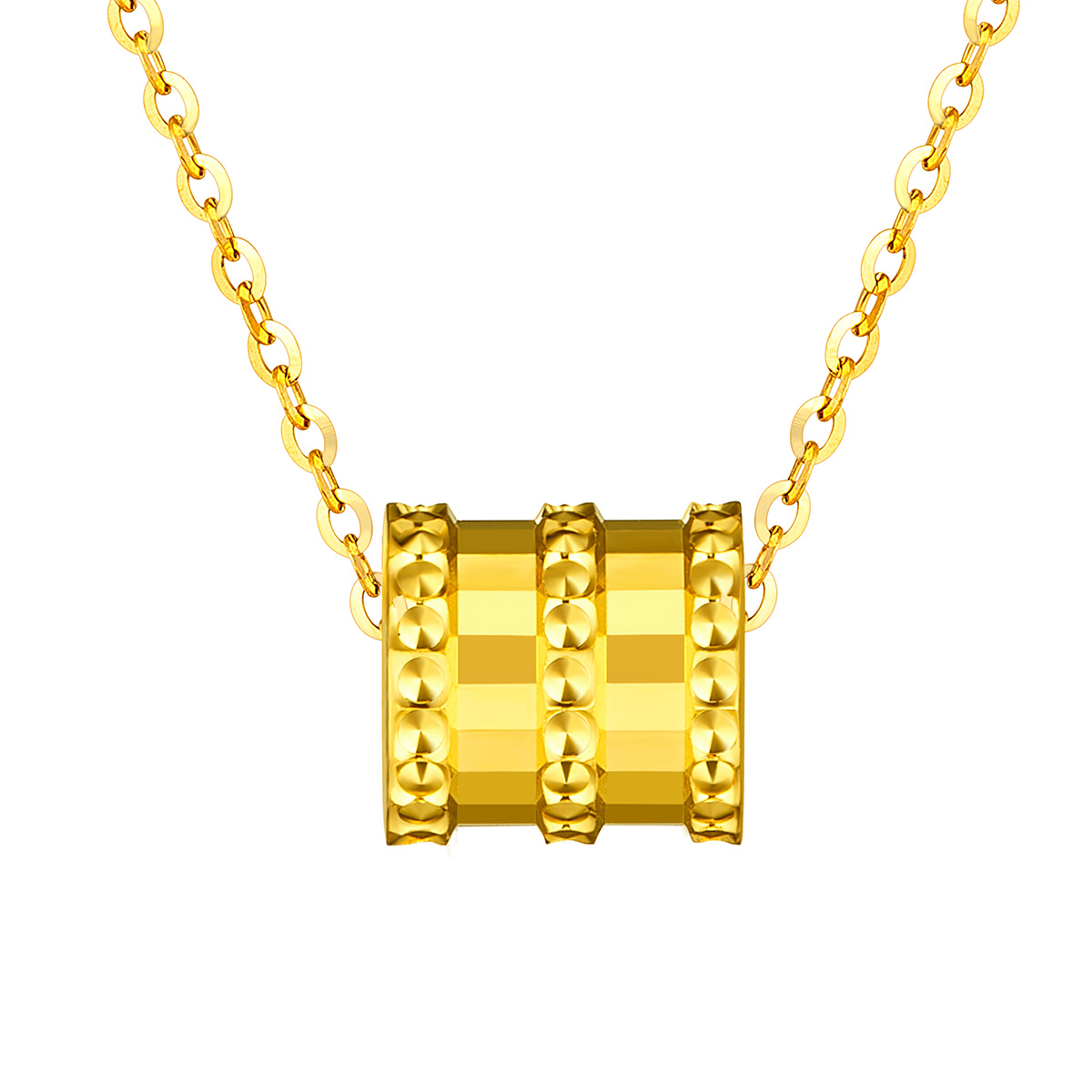 六福珠寶黃金頸鏈 - “小蠻腰”990黃金頸鏈