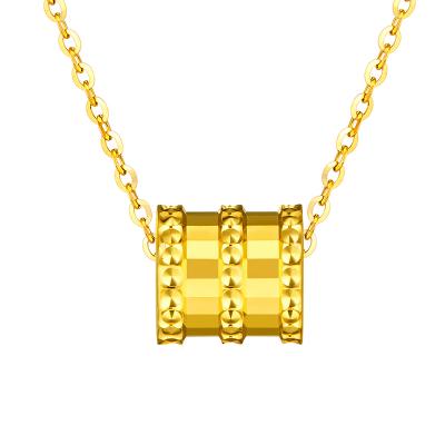 六福珠寶黃金頸鏈 - “小蠻腰”990黃金頸鏈