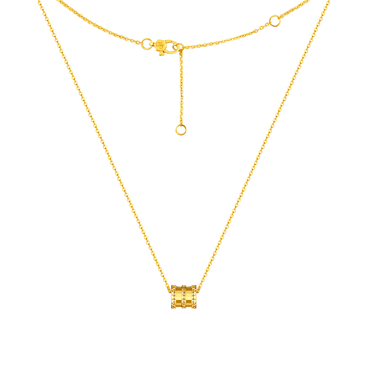 六福珠寶黃金頸鏈 - “小蠻腰”990黃金頸鏈