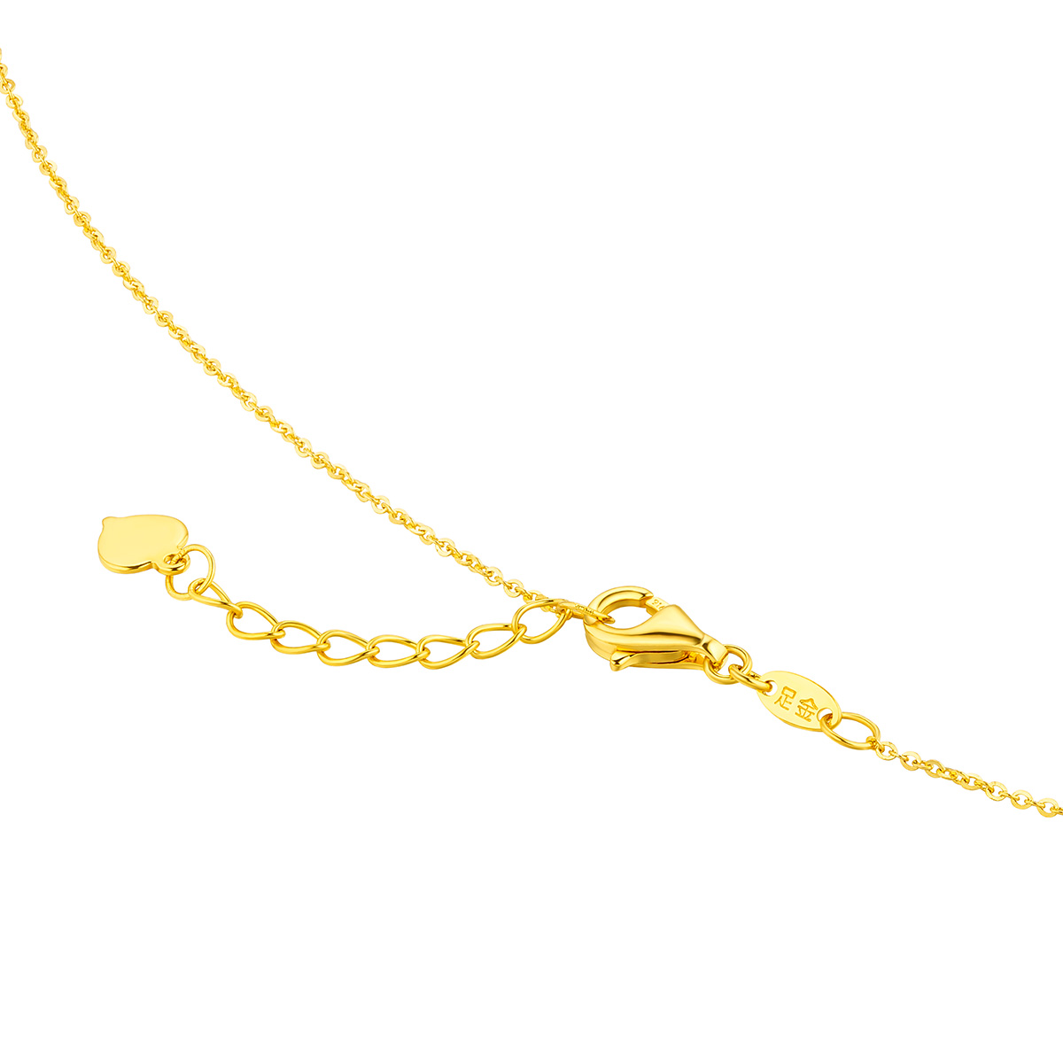 六福珠寶黃金頸鏈 - “小蠻腰”990黃金頸鏈