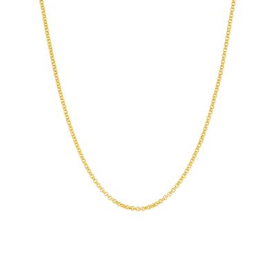 六福珠寶黃金頸鏈 - "素鏈"999足金頸鏈