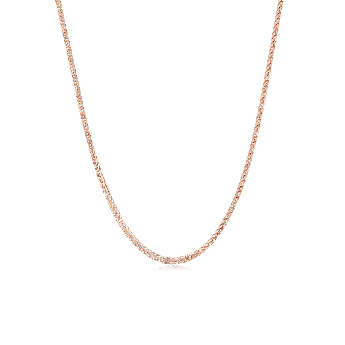 $t('六福珠寶')18K金頸鏈 - 意大利18K金簡約頸鏈–多色選擇