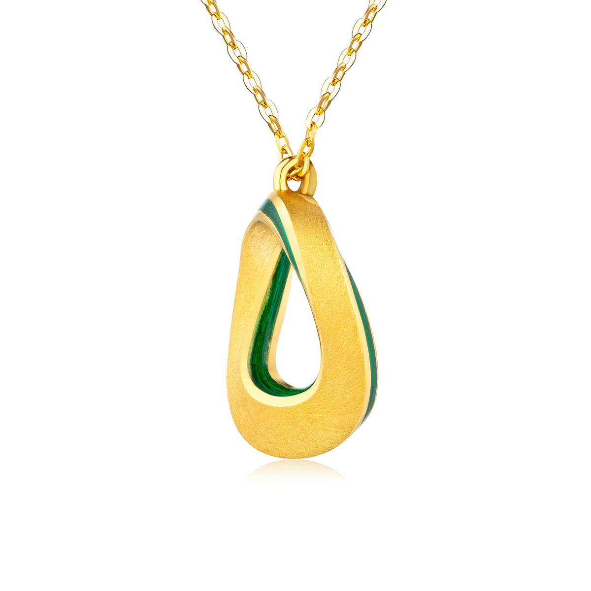 六福珠寶黃金頸鏈 - "愛•無止境"999足金頸鏈