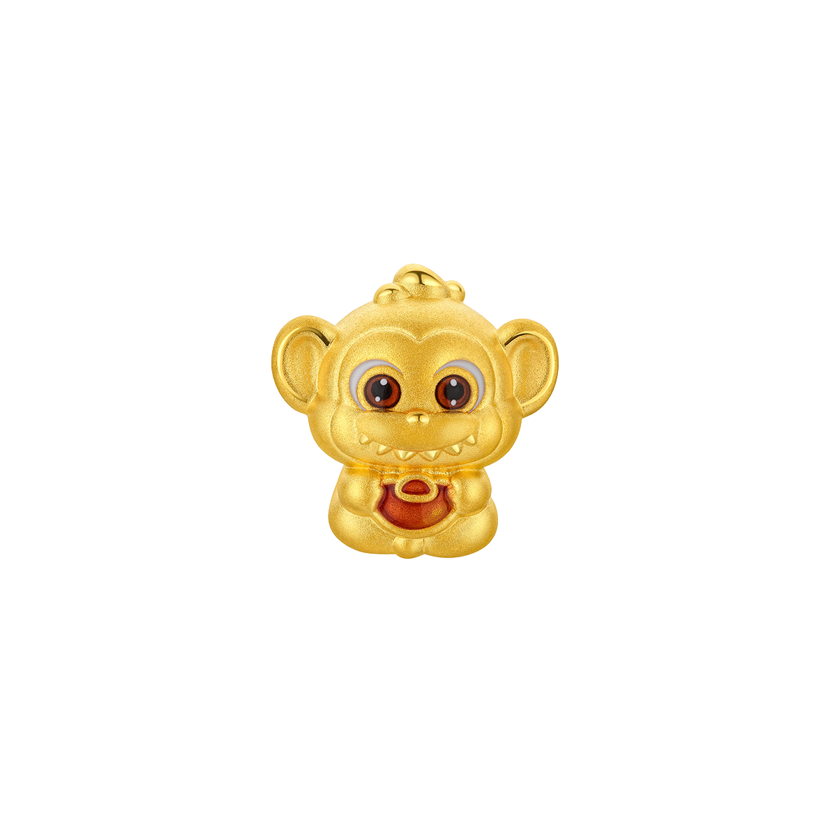 $t('六福珠寶')黃金串飾 - "奇趣萌牙-猴"十二生肖999足金串飾連手繩