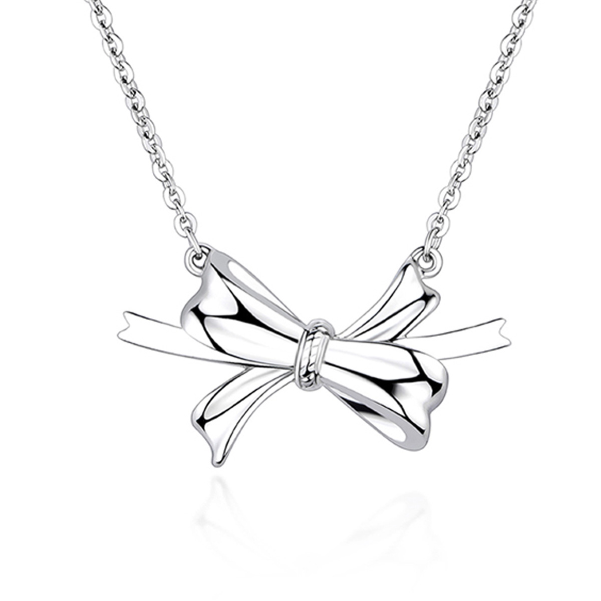 六福珠寶鉑金頸鏈 - "結•愛"950鉑金頸鏈