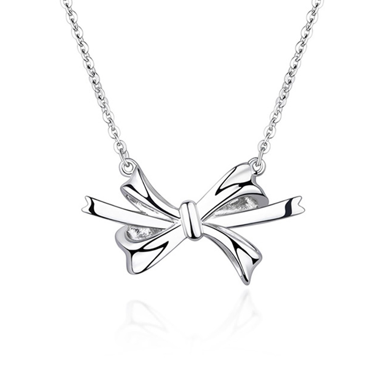 六福珠寶鉑金頸鏈 - "結•愛"950鉑金琺瑯頸鏈