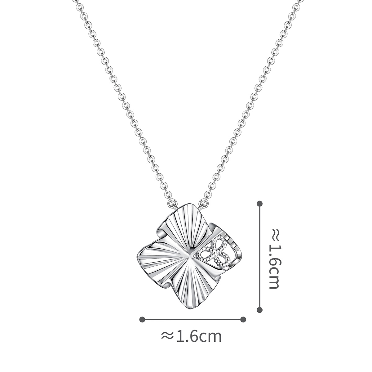 六福珠寶鉑金頸鏈 - "幸運同行"950鉑金頸鏈