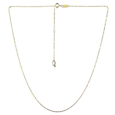 六福珠寶18K金頸鏈 - "心扣"18K金(黃色)頸鏈