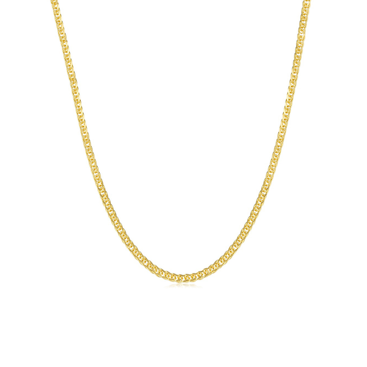 $t('六福珠寶')18K金頸鏈 - 意大利18K金(黃色)簡約頸鏈