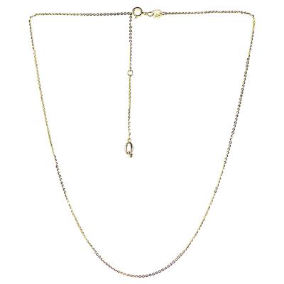 六福珠寶18K金頸鏈 - "心扣"18K金(黃色)頸鏈