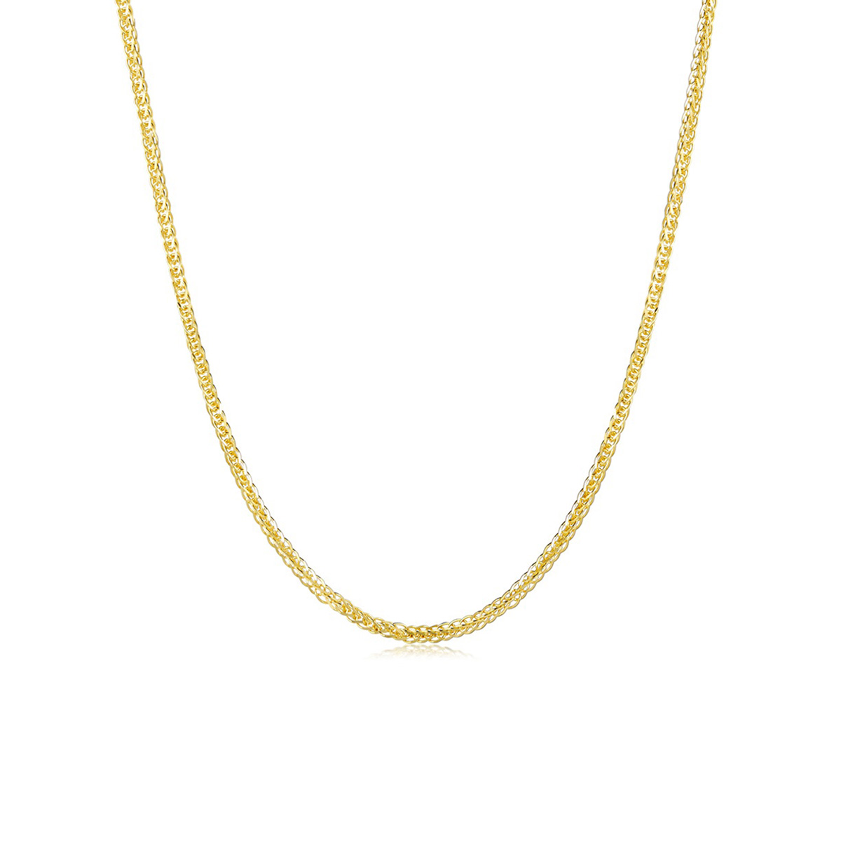 $t('六福珠寶')18K金頸鏈 - 意大利18K金(黃色)簡約頸鏈