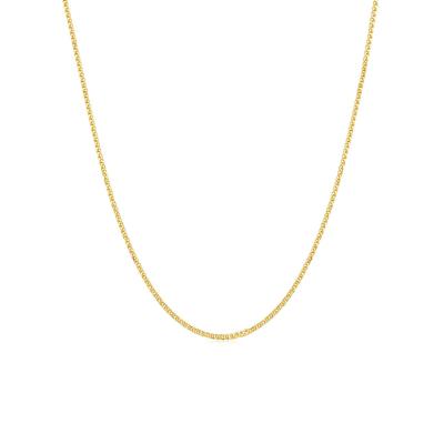 六福珠寶18K金頸鏈 - 意大利18K金(黃色)簡約頸鏈