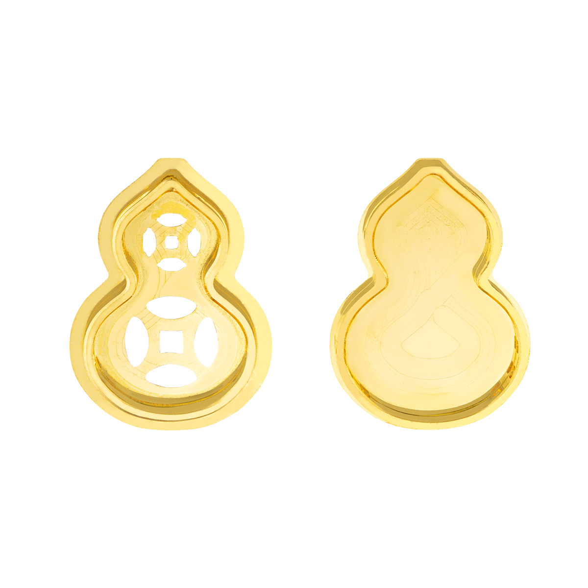 六福珠寶黃金頸鏈 - "香鏈"葫蘆盒子999足金頸鏈