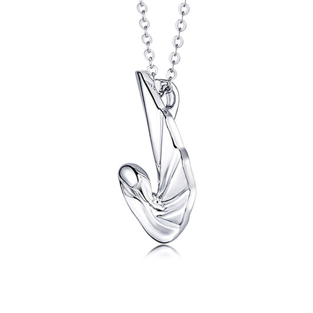 六福珠寶鉑金頸鏈 - "終身浪漫"950鉑金頸鏈