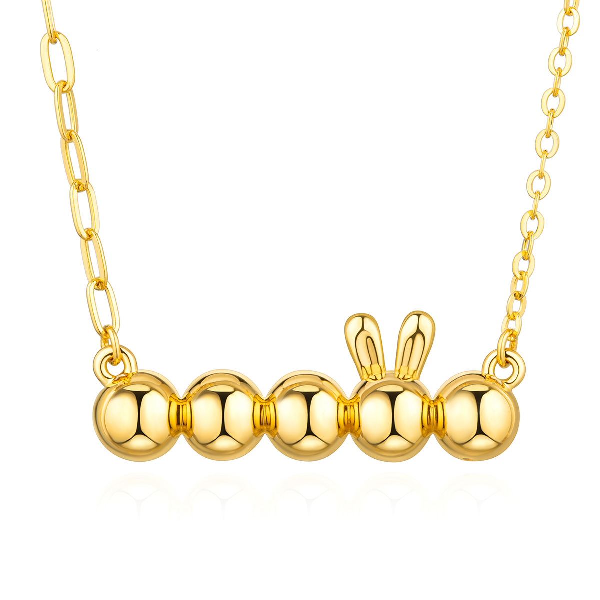 $t('六福珠寶')黃金頸鏈 - "兔穎而出"999足金頸鏈