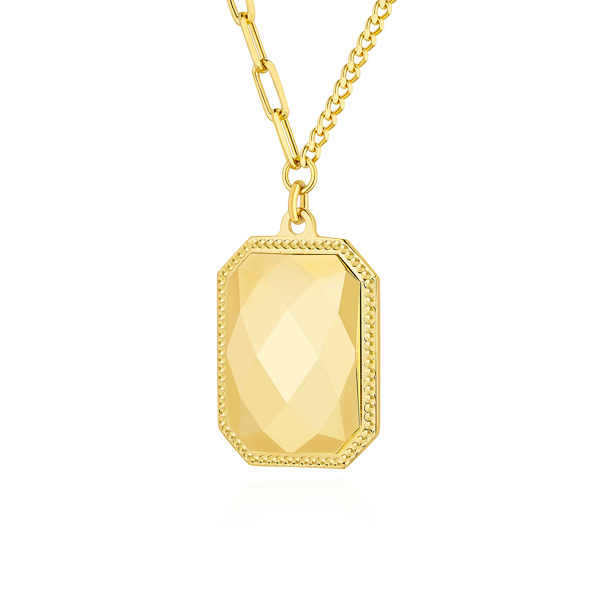 六福珠寶黃金頸鏈 - "珠光寶氣"999足金頸鏈(切面車花工藝)