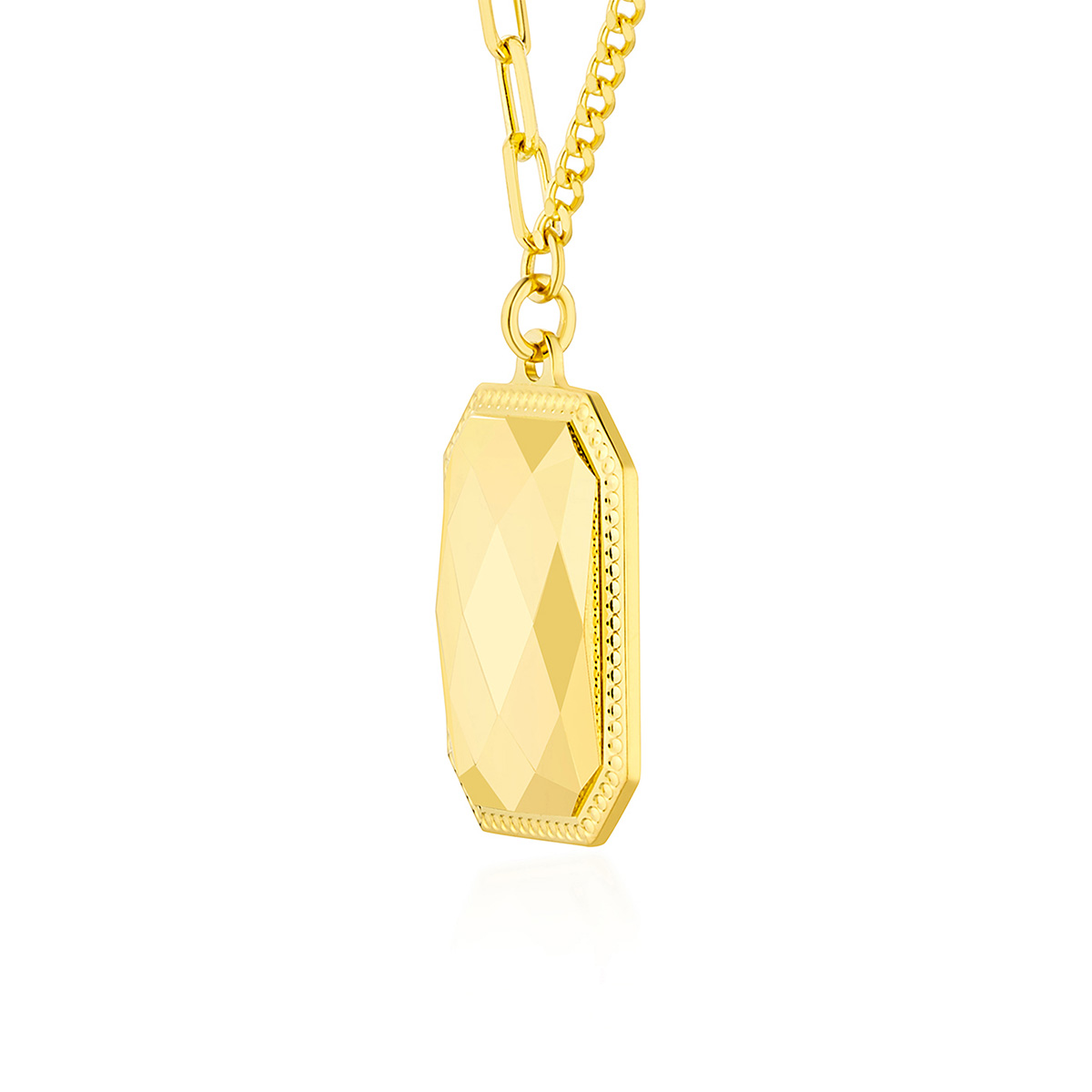 六福珠寶黃金頸鏈 - "珠光寶氣"999足金頸鏈(切面車花工藝)