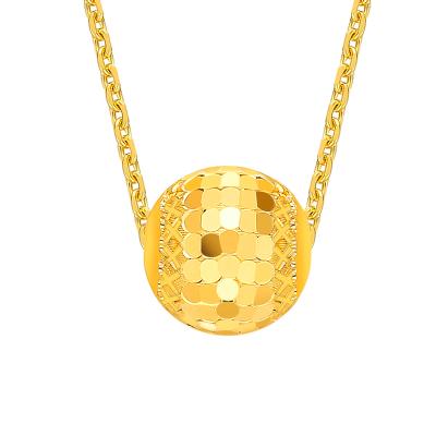 六福珠寶黃金頸鏈 - "閃動星球"990黃金頸鏈