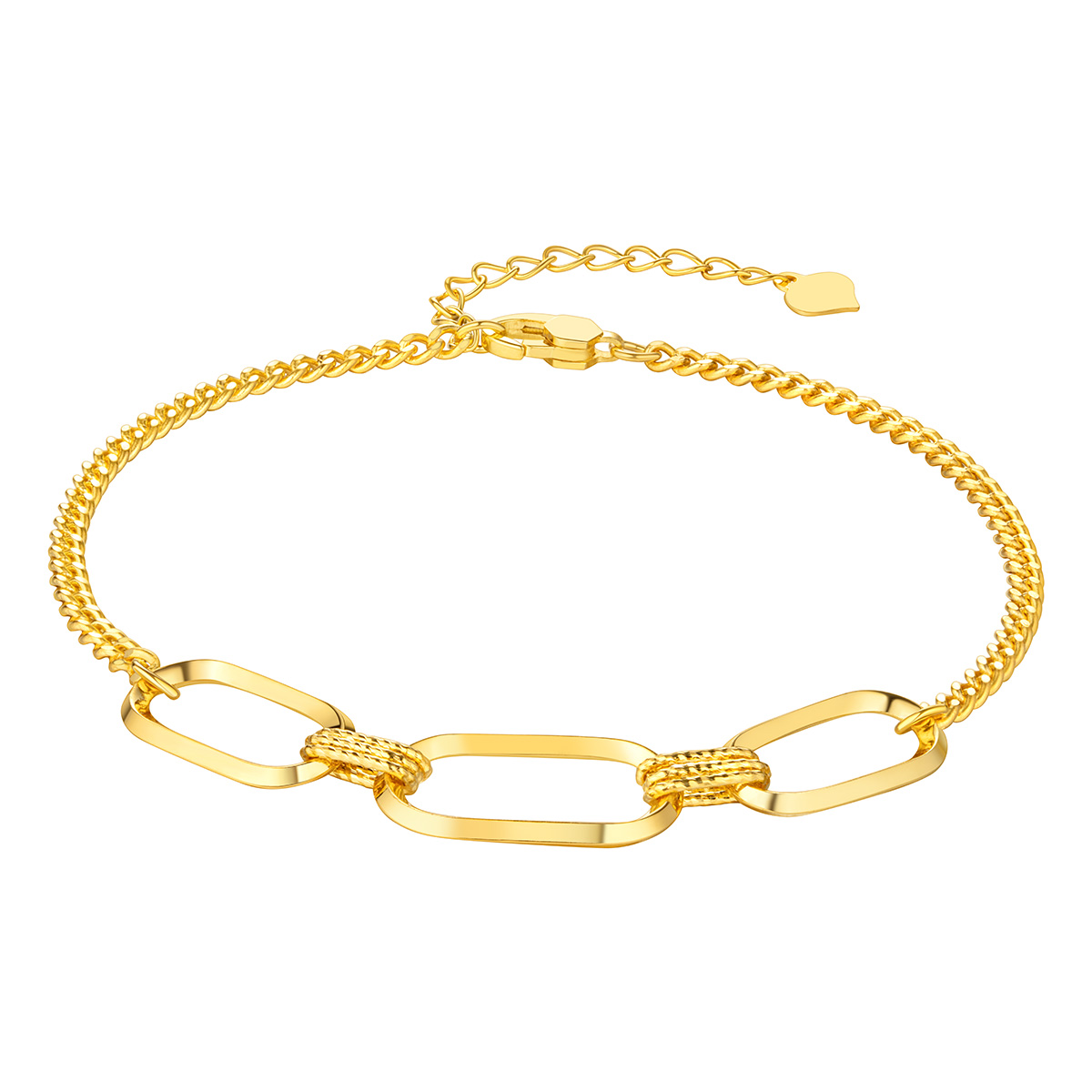 $t('六福珠寶')黃金手鏈 - "簡夏"990黃金手鏈