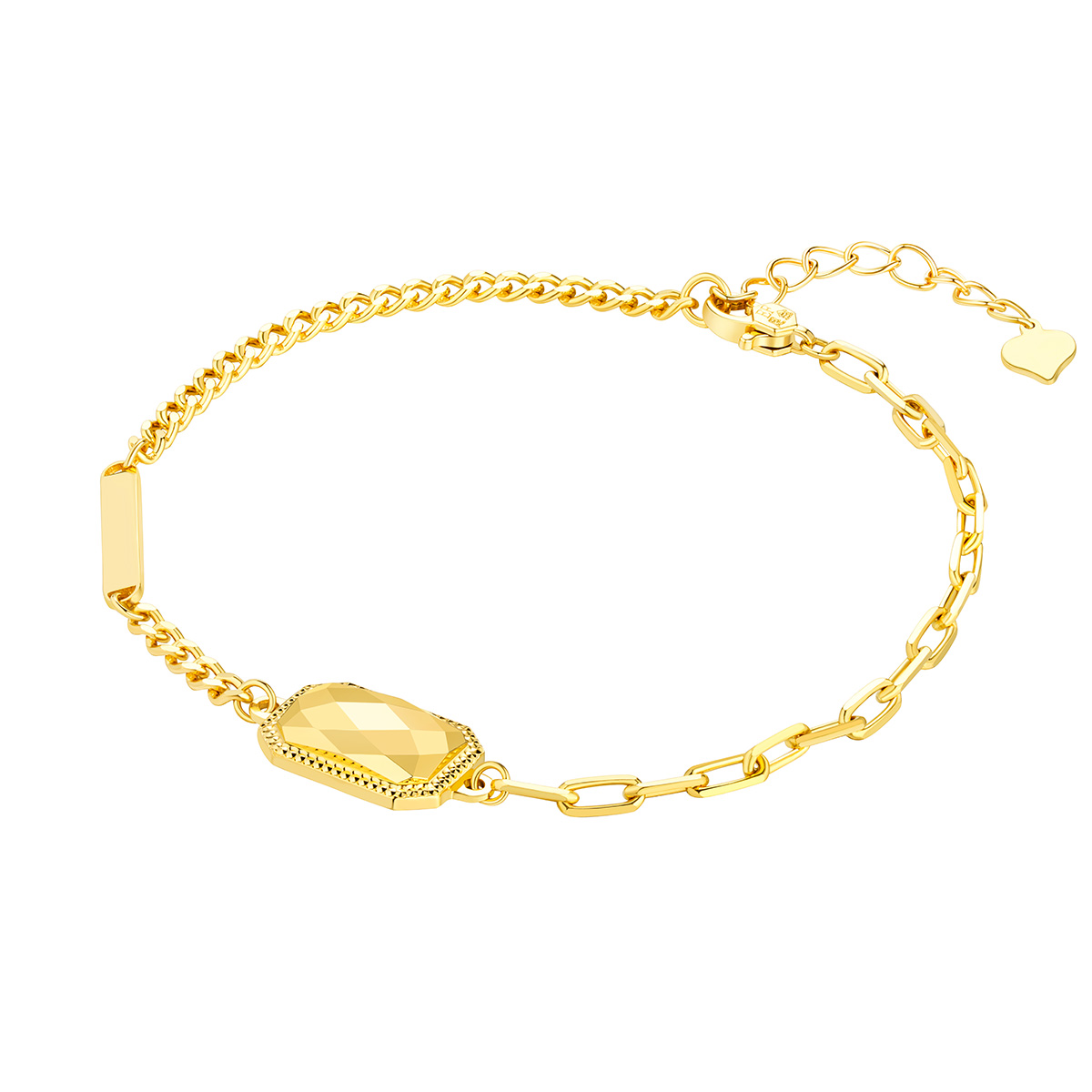 六福珠寶黃金手鏈 - "珠光寶氣"999足金手鏈